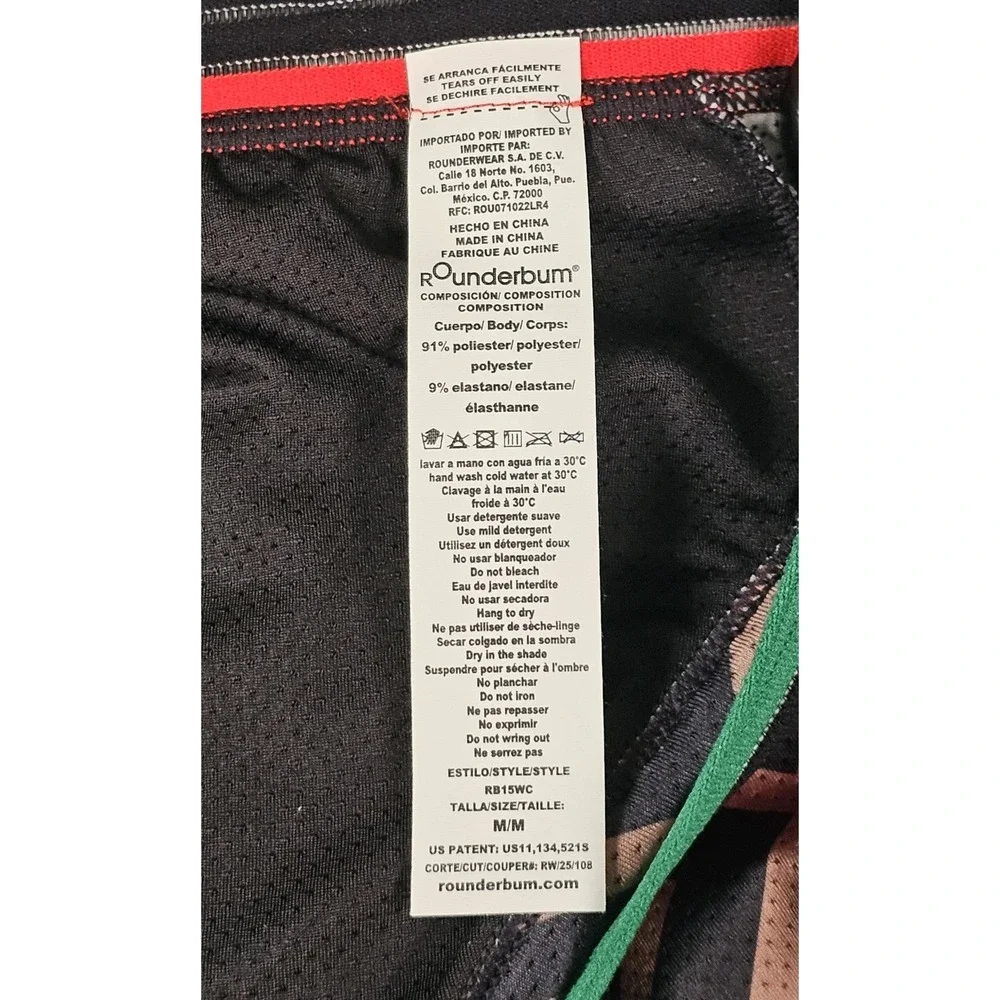 Rounderbum Men's Padded Brief Size Medium Mexico